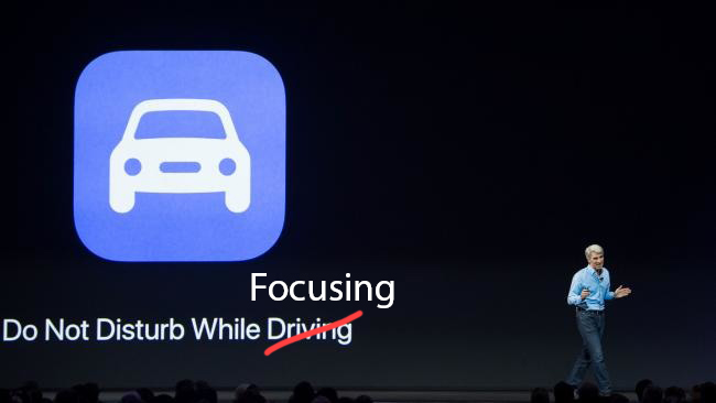 Apple Keynote - Do not disturb while focusing